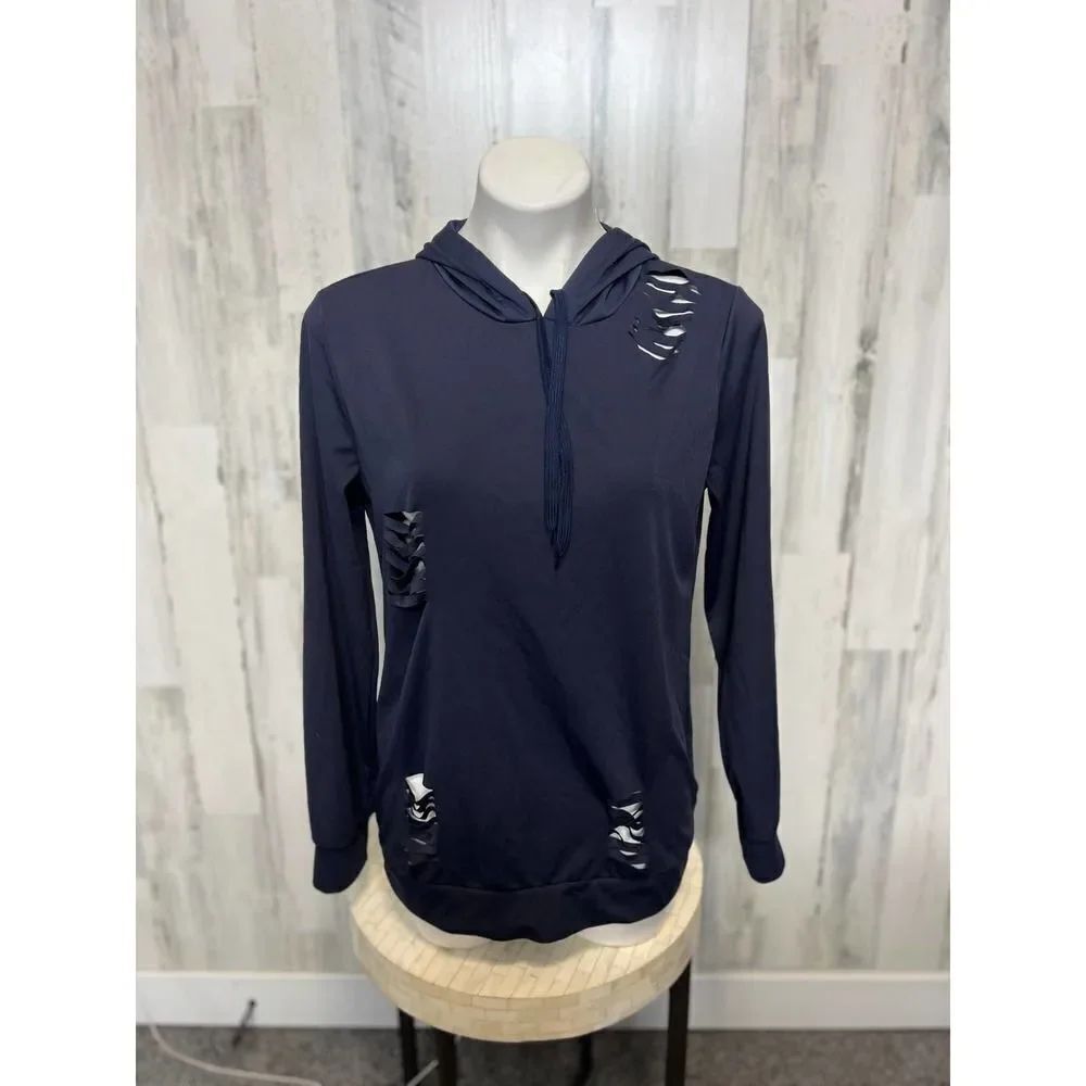 Blue work out hoodie